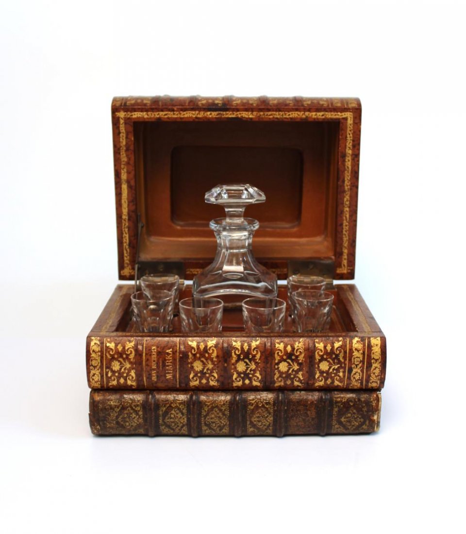 Baccarat Crystal French Liqueur Tantalus, Antique (1 of 13)