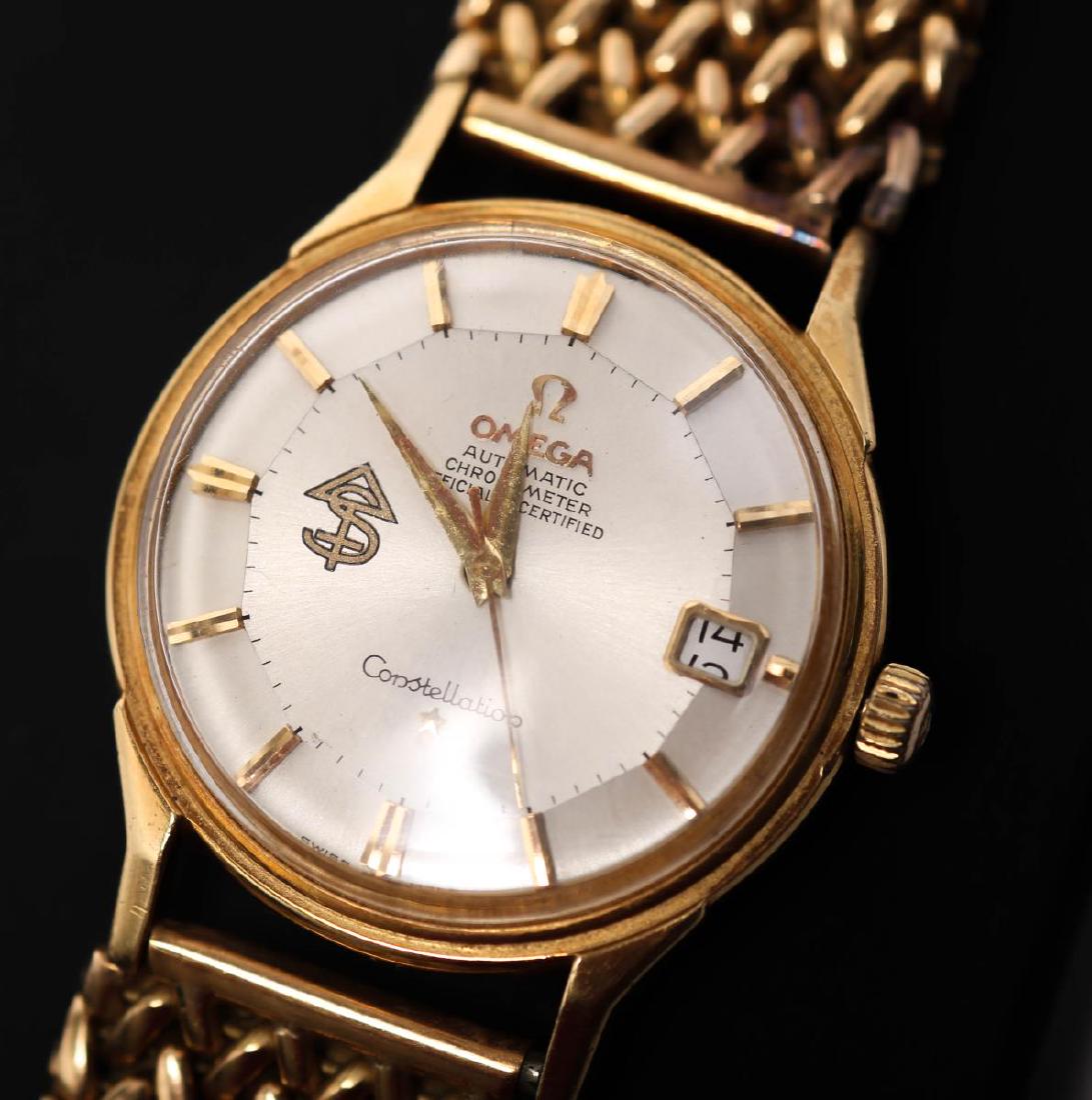 vintage omega constellation 18k gold watch