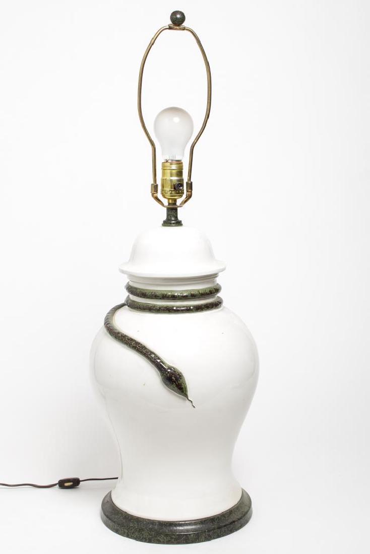 Continental Porcelain Vase Lamp (1 of 4)