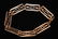 Vintage Gold Chain Bracelet, 12K Pierced Links