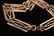 Vintage Gold Chain Bracelet, 12K Pierced Links - 2