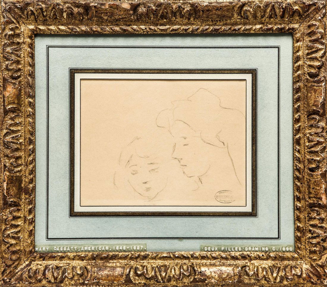 Mary Cassatt (American, 1845-1927)- Graphite/Paper (1 of 4)