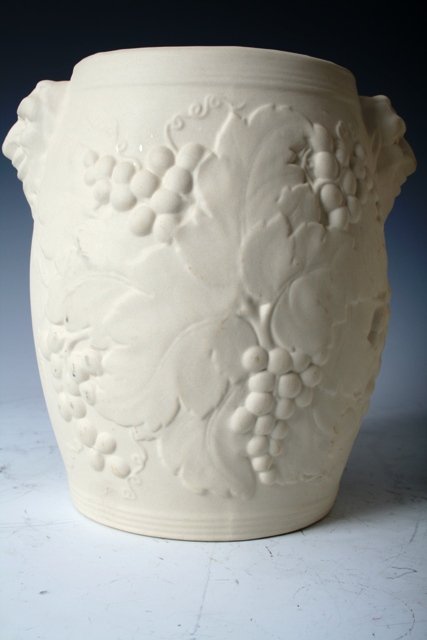 Pair of American Martotone Ceramic Jars with Bacc - 2