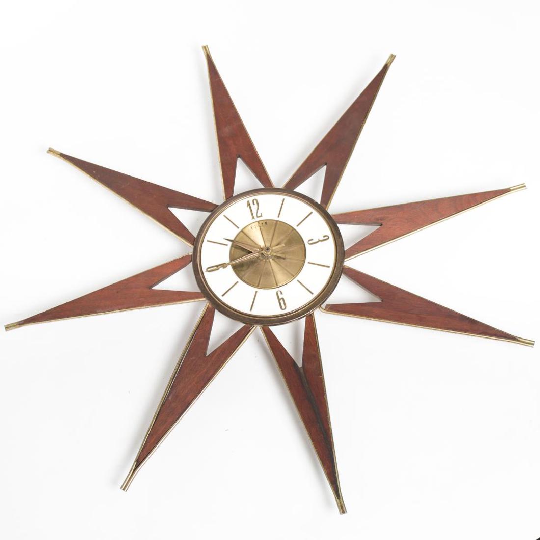 Elgin mid century wall cheap clock
