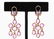 14K Gold Pink Sapphires Dangle Earrings, Pair - 2