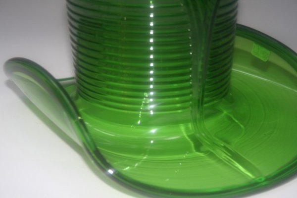 Green Depression Glass Man's Hat c1930s-1940s - 3