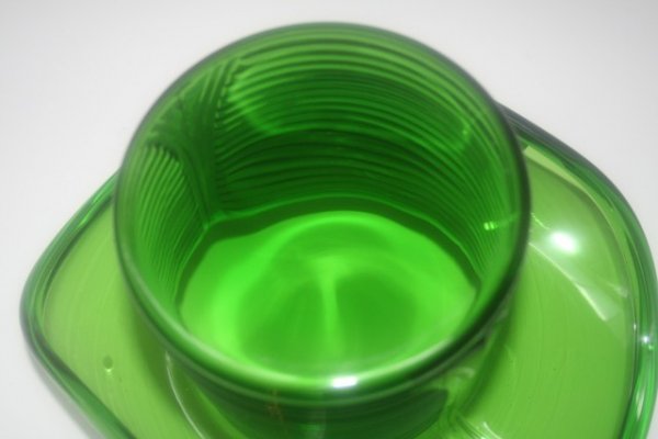 Green Depression Glass Man's Hat c1930s-1940s - 4