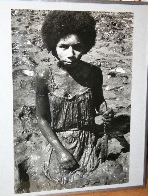 Brazilian Artist Claudia Andujar Photograph, 2000: Brazilian Artist Claudia Andujar Original Photograph "Girls in Mud", 2000