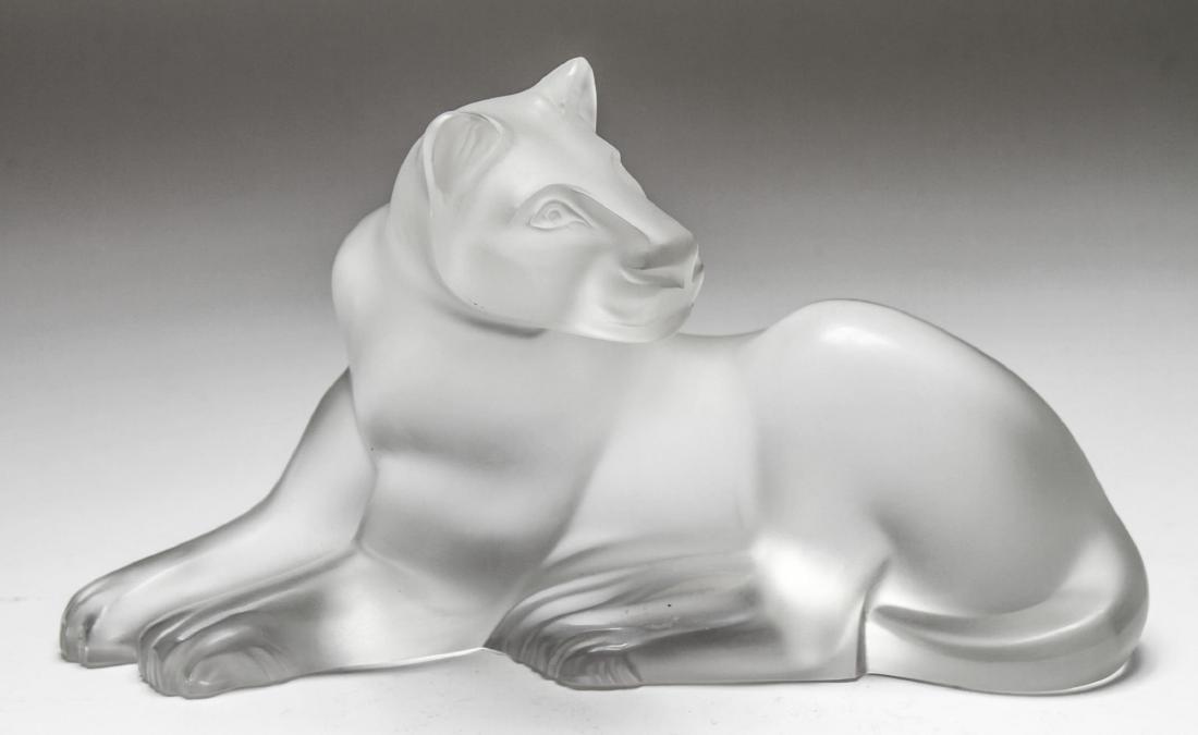 Lalique Crystal "Simba" Lioness Sculpture (1 of 7)