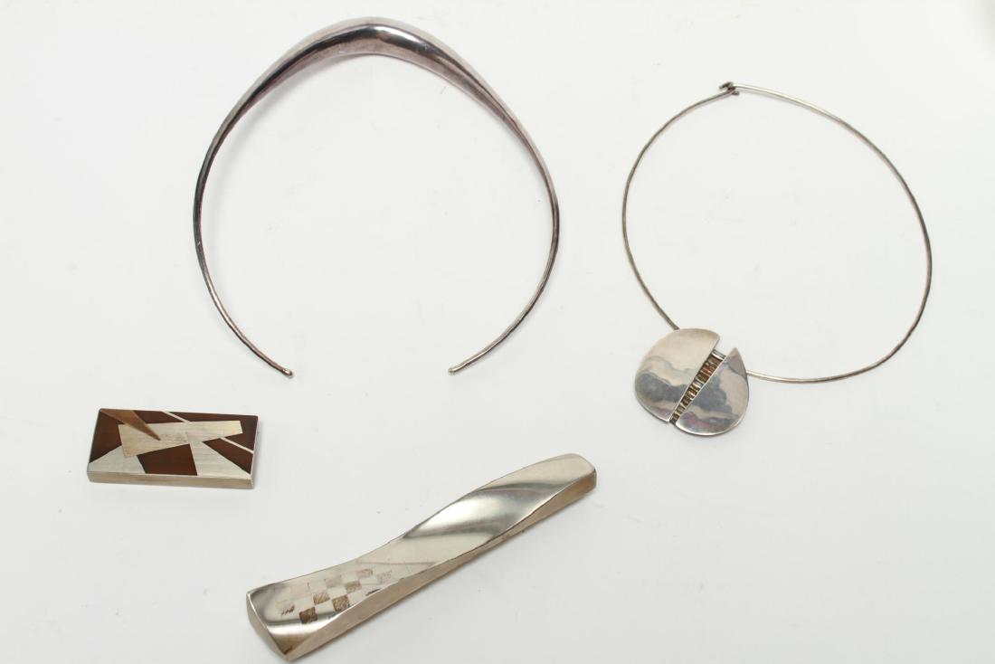 Anthony Papp Sterling Modernist Pins & Chokers, 4 (1 of 6)