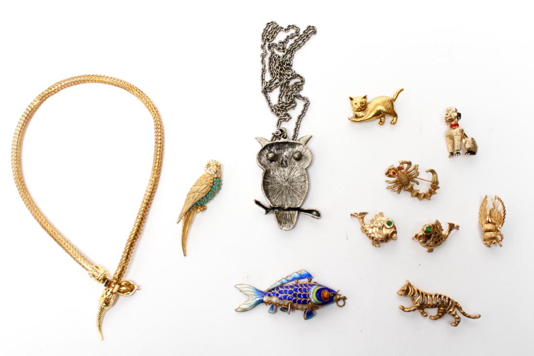 Ladies Costume Jewelry, Animal-Theme-10 Pcs (1 of 6)