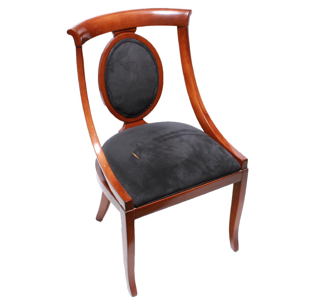 Biedermeier-Manner Barrel-Back Side Chair (1 of 5)