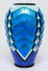 Camille Faure French Art Deco Enamel Chevron Vase