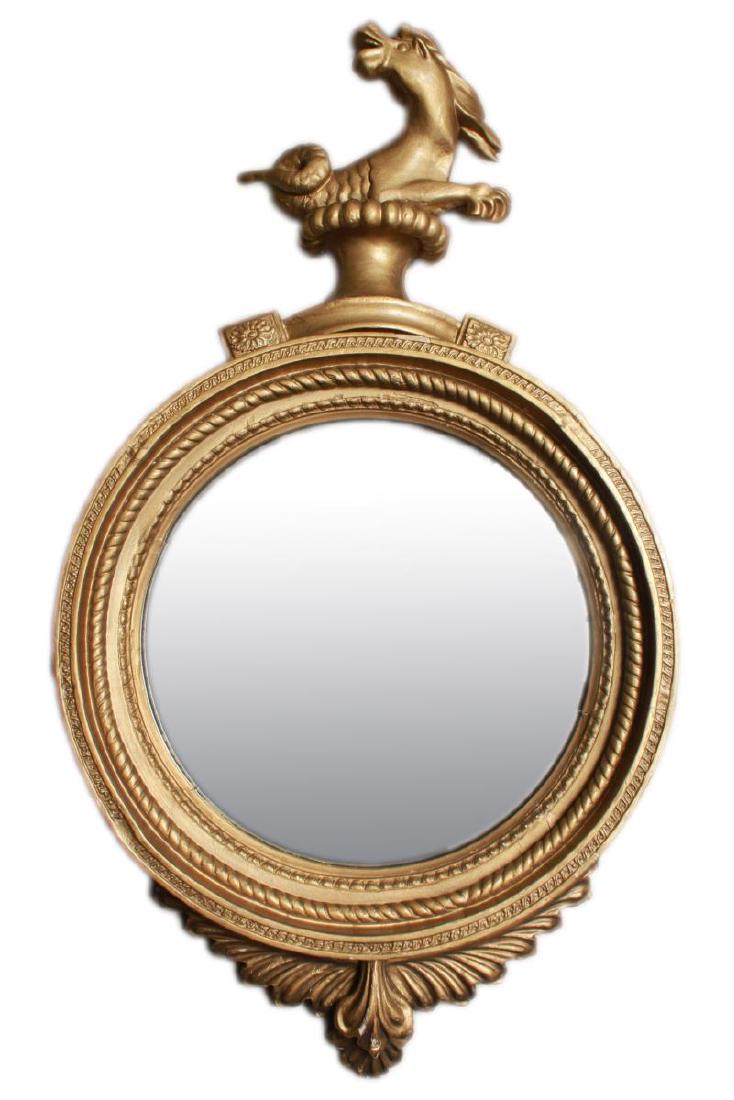 Irish Regency Giltwood Mirror, Hippocanthus,19th C (1 of 6)