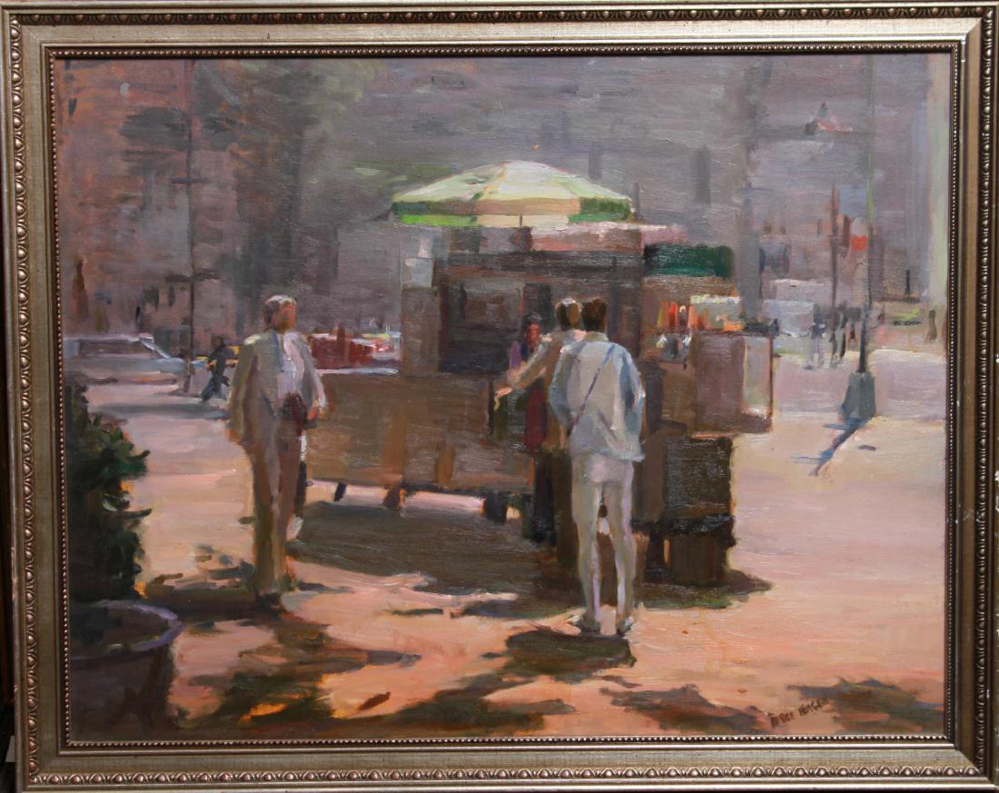 Renee Berger NYC Street Scene Oil on Canvas (1 of 6)