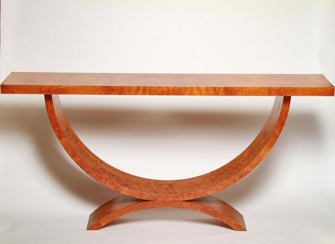 Art Deco Wood Console Table, 1930s (1 of 4)