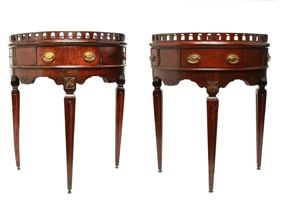 19th Century Demilune Console Tables, Pair (1 of 16)