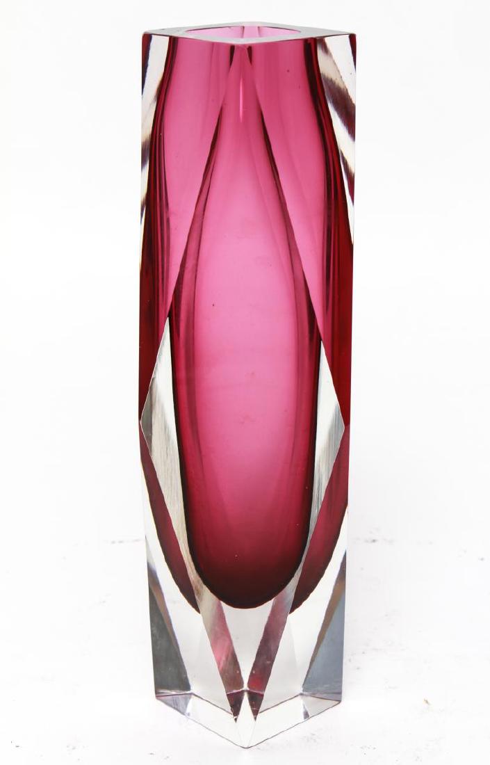 Murano Sommerso by Flavio Poli Art Glass Vase (1 of 4)