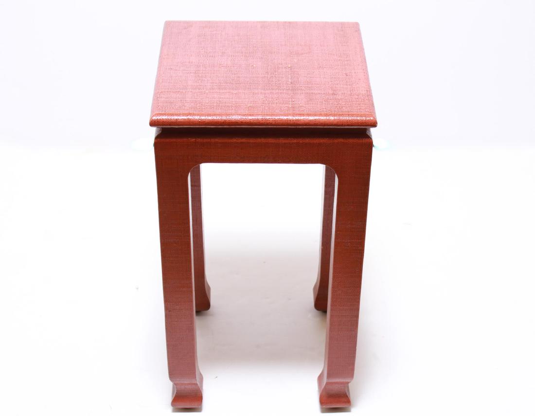 Harrison Van Horn Raffia Wrapped & Lacquered Stand (1 of 3)