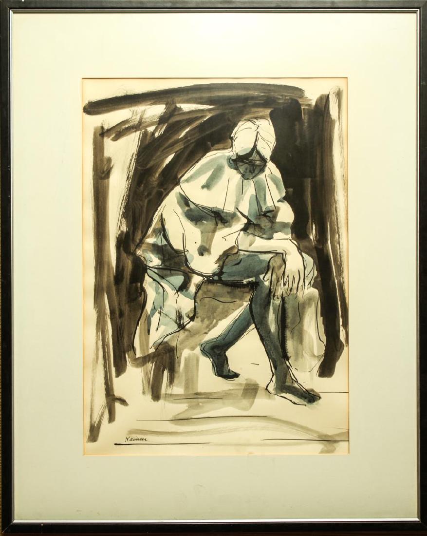 Jacob Kainen Gouache and Ink on Paper (1 of 4)