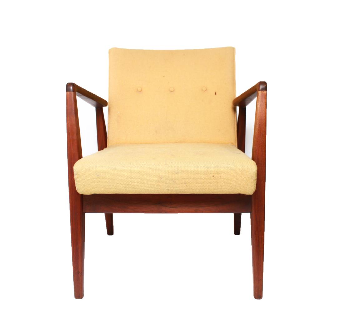 Jens Risom Mid-Century Upholstered Arm Chair (1 of 6)