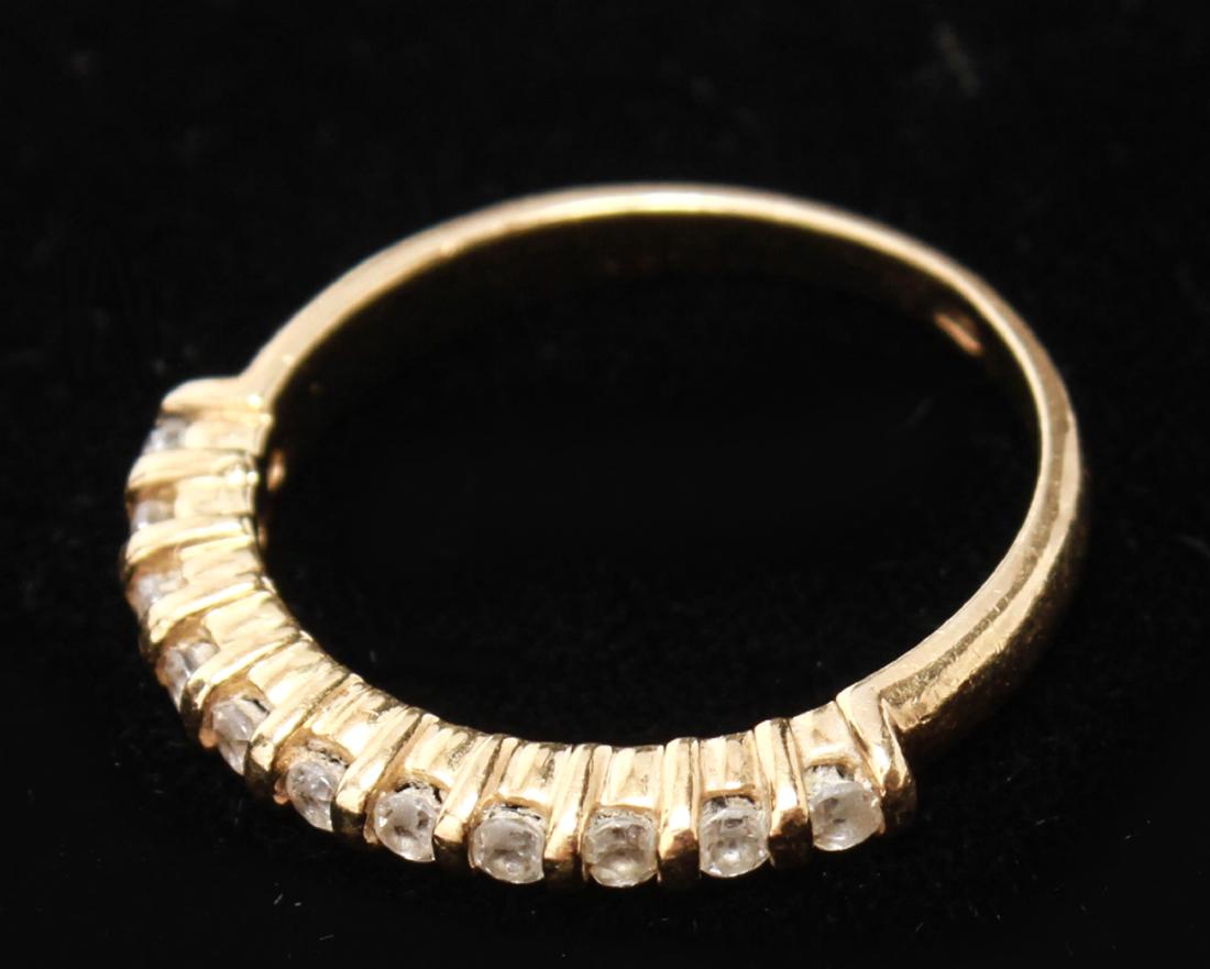 14K Yellow Gold Diamonds Anniversary Lady's Ring (1 of 4)