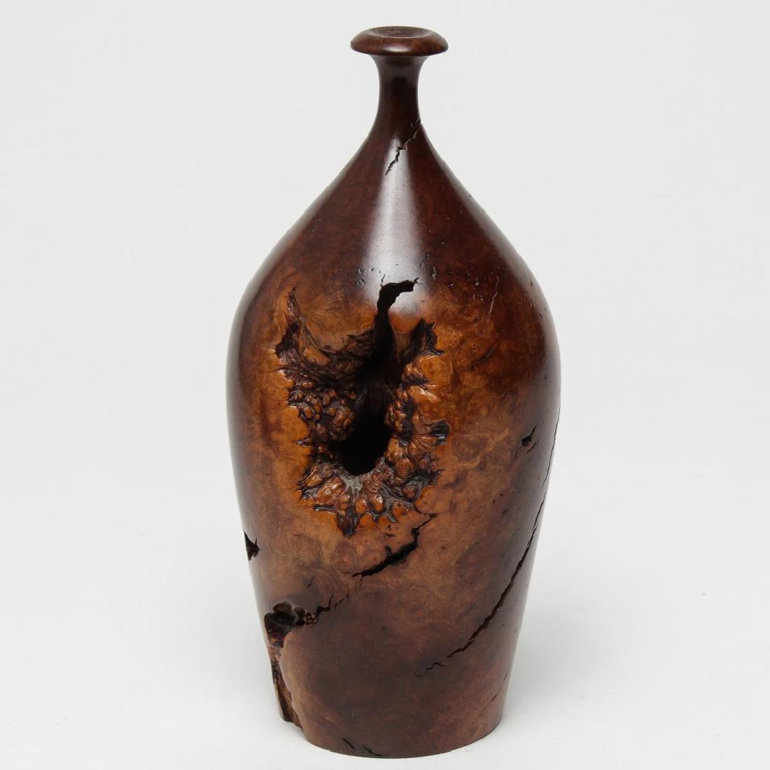 Hap Sakwa Burled Manzanita Wood Turned Vase, 1978 (1 of 7)