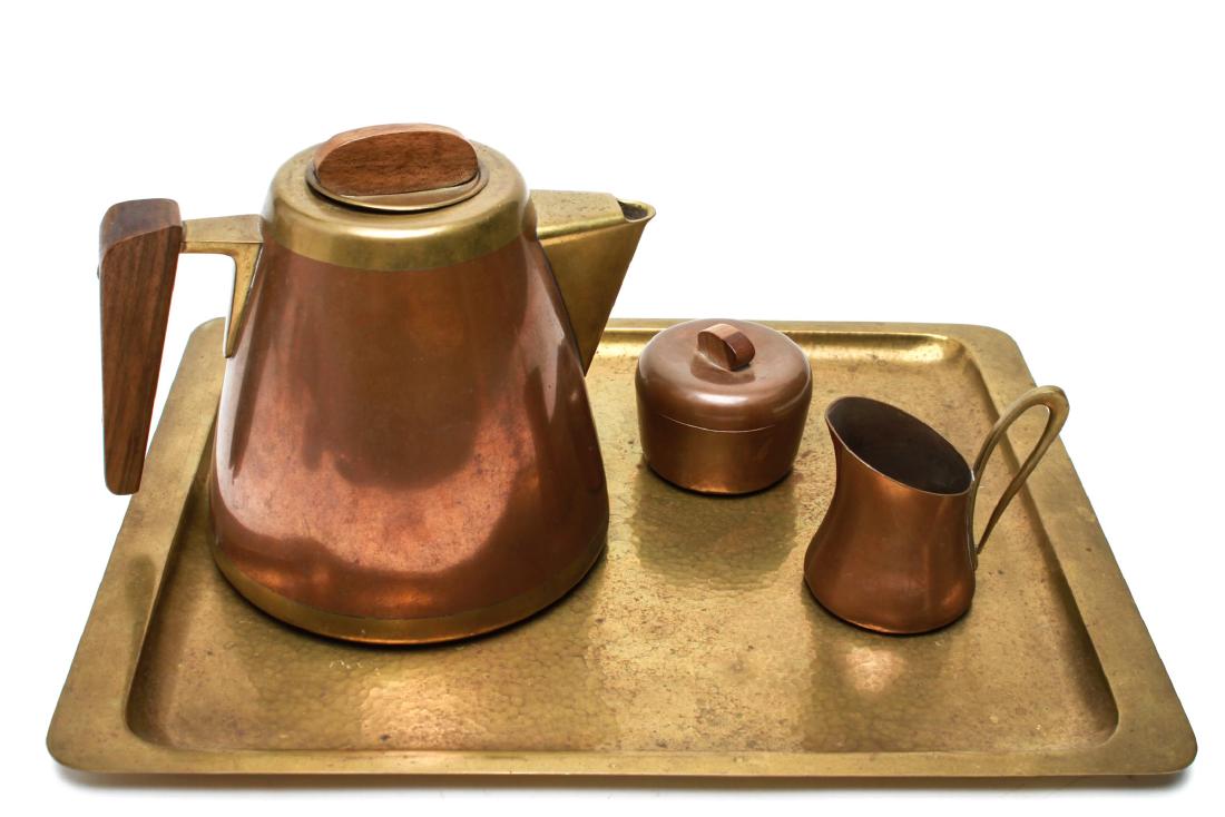 Karl Hagenauer Art Deco Copper & Brass Coffee Set (1 of 17)