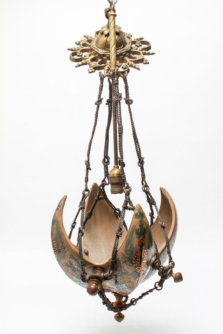 Aesthetic Movement Ceramic Hanging Light Fixture (1 of 15)