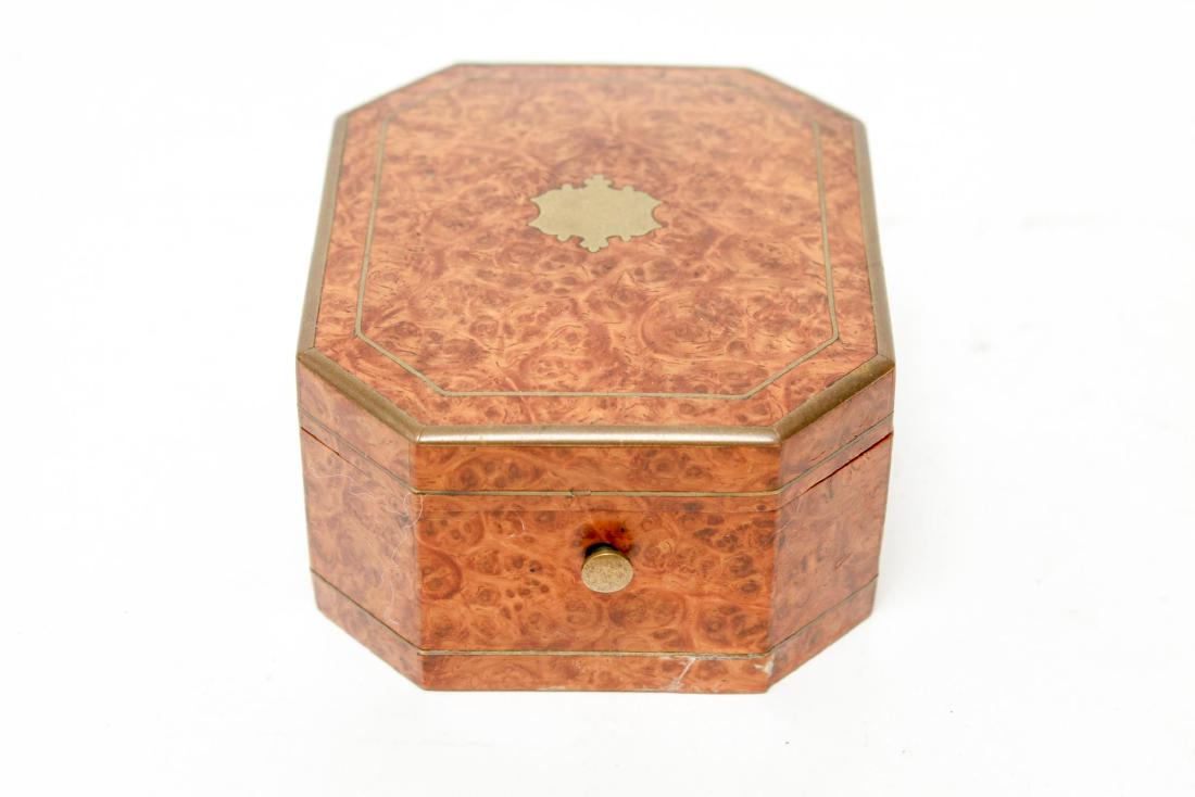 Burl Wood Octagonal Pocket Watch / Jewelry Box (1 of 7)