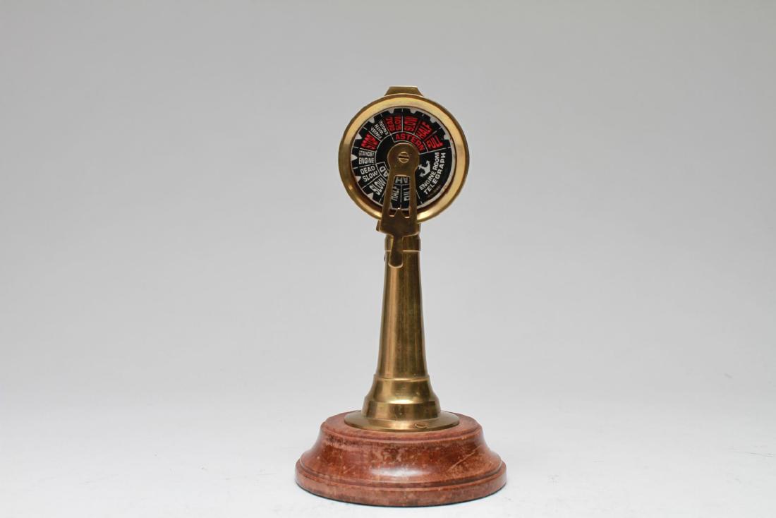 Engine Room Telegraph Paperweight, Brass (1 of 6)