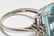 14K White Gold Aquamarine & Diamond Cocktail Ring - 4