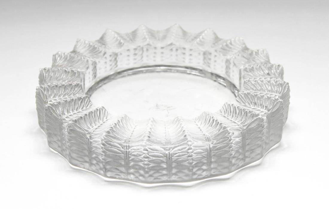 Lalique Crystal "Jamaique Grey" Ashtray (1 of 6)