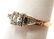 Art Deco 14K Gold Three Diamonds lady's ring - 3