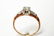 Art Deco 14K Gold Three Diamonds lady's ring - 6