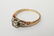 Art Deco 14K Gold Three Diamonds lady's ring - 9