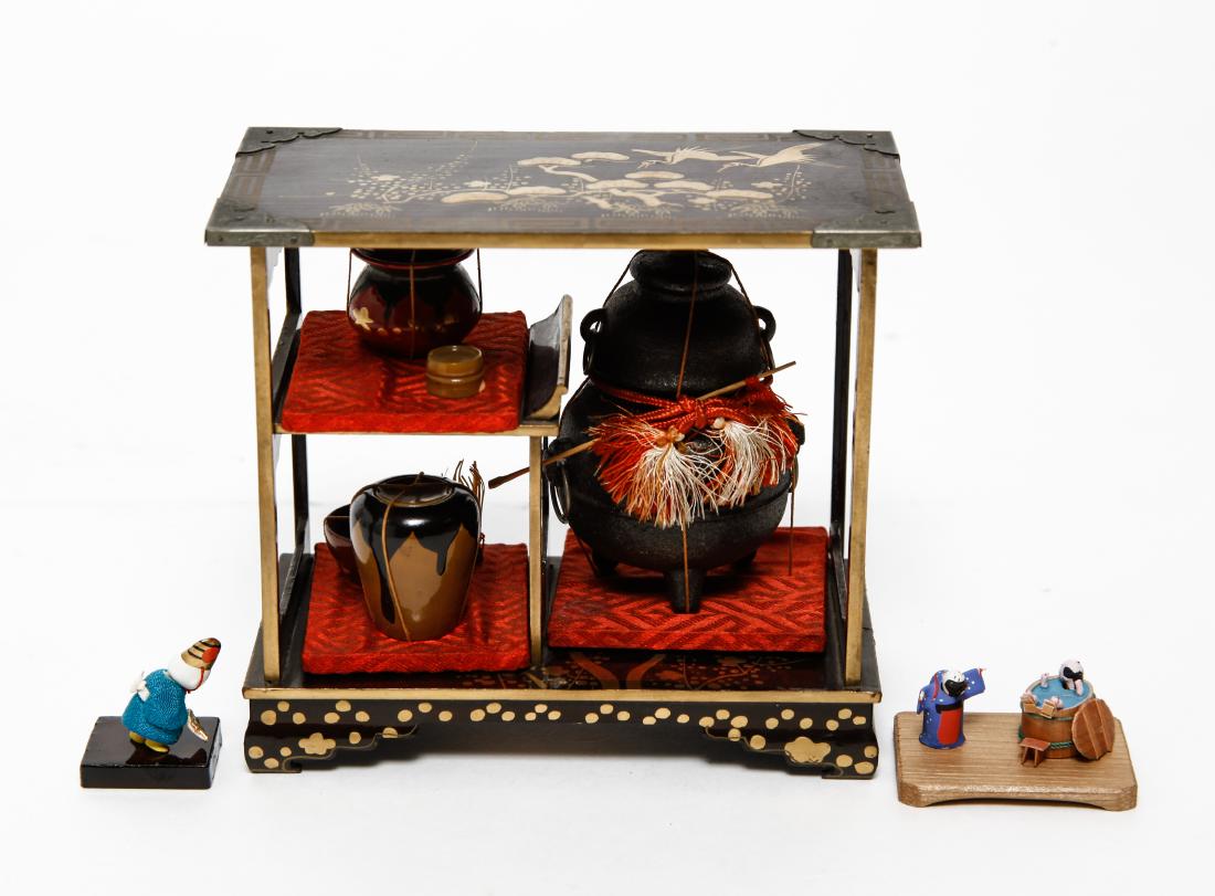 Japanese Lacquer Doll House Tea Ceremony Items, 6 (1 of 15)