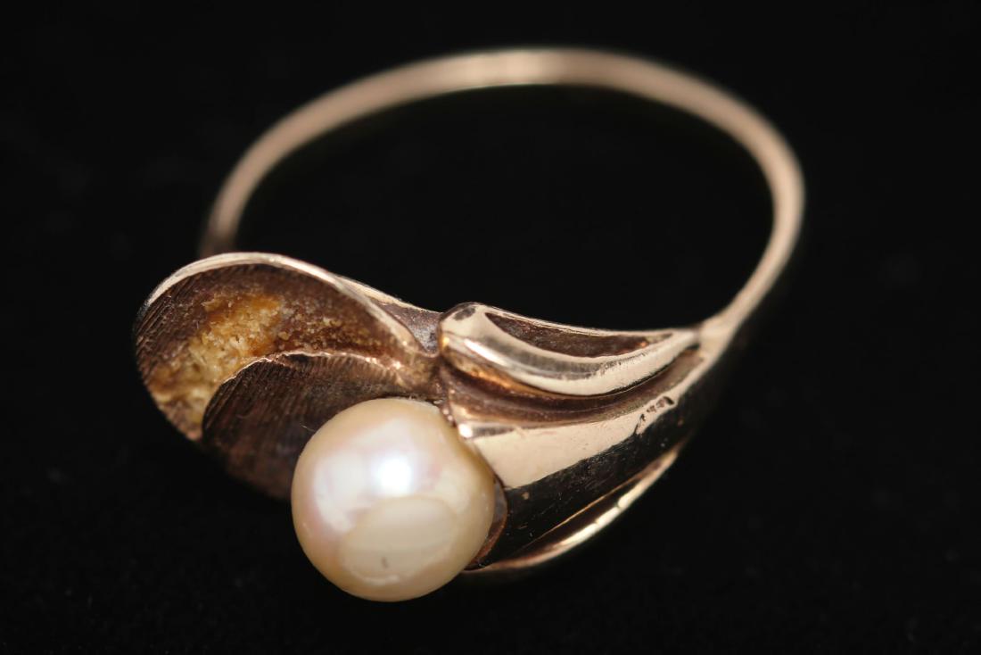 14K Gold & Pearl Ring, Vintage (1 of 4)