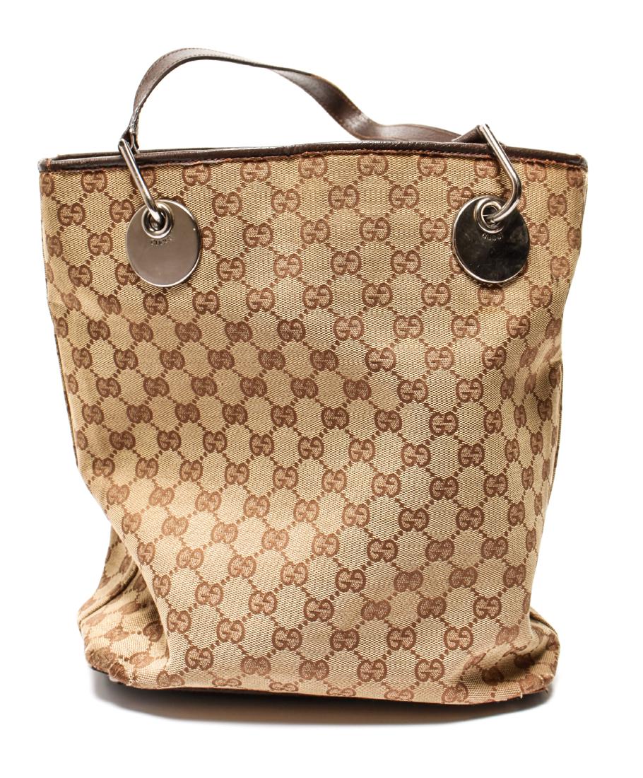 Gucci Women's Brown GG Canvas & Leather Tote Bag (1 of 7)