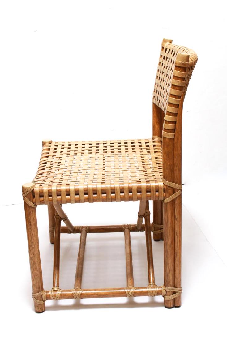 McGuire Laced Rawhide Side Chairs, Set of 6 (1 of 14)