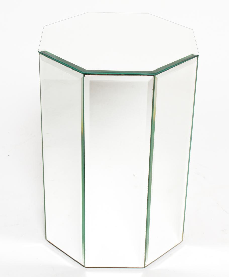 Mid-Century Modern Octagonal Mirror Side Table (1 of 8)