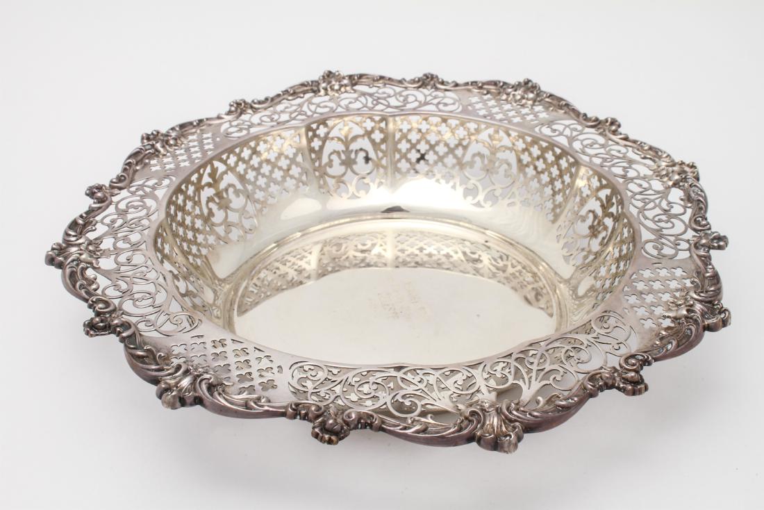 Gorham Sterling Silver Pierced Centerpiece Bowl (1 of 6)