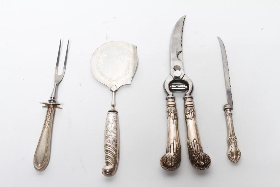 Sterling Silver Handled Serving Utensils, 4 Pcs (1 of 5)