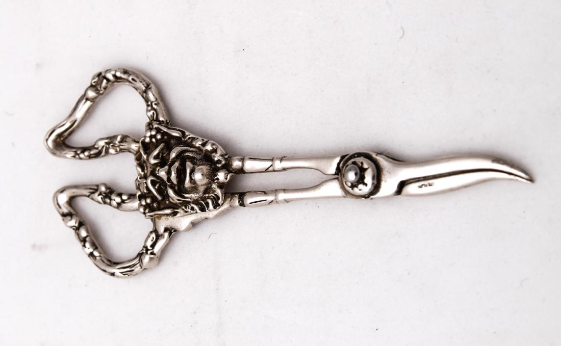 Victorian Silver Figural Bacchus Grape Shears (1 of 8)