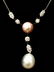Graff Platinum Total 3cts Diamond & Pearl Necklace - 18