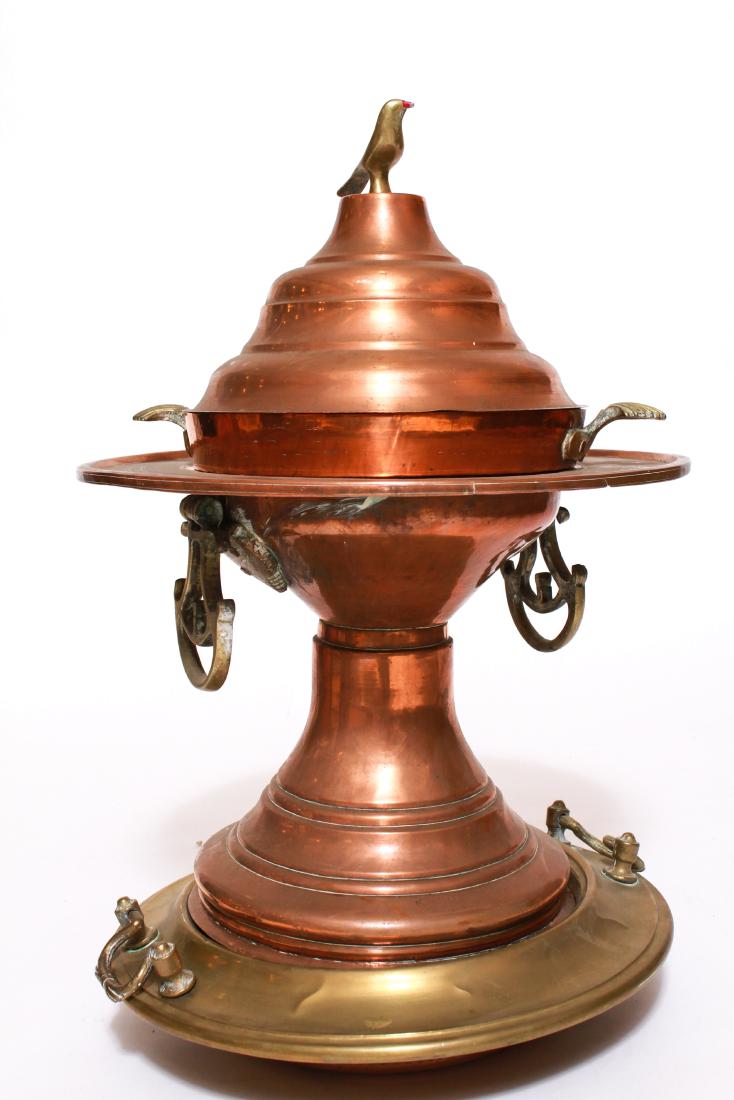 Middle Eastern Copper & Brass Bird Brazier (1 of 9)