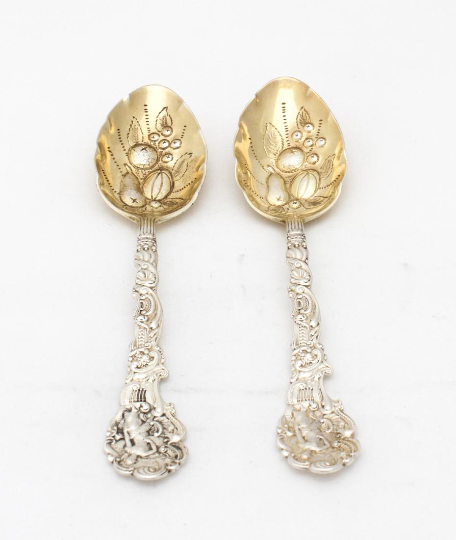 Gorham Silver "Versailles" Berry Spoons, Pair (1 of 20)