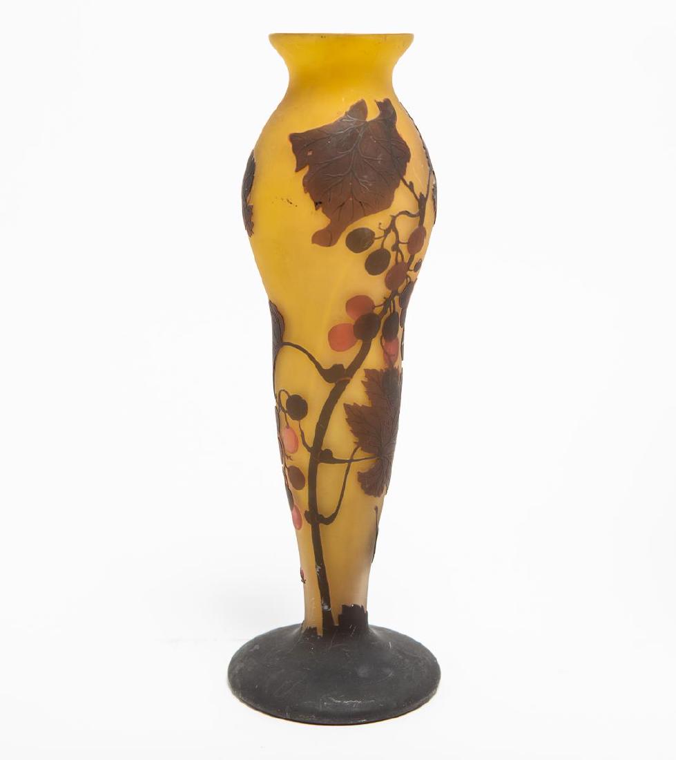 French Cameo Glass Vase by Ansall, Galle-Manner (1 of 5)