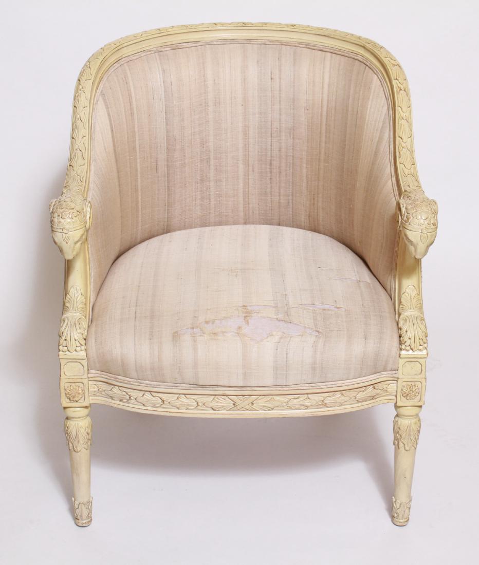 Neoclassical Manner Barrel Back Lounge Chair (1 of 11)