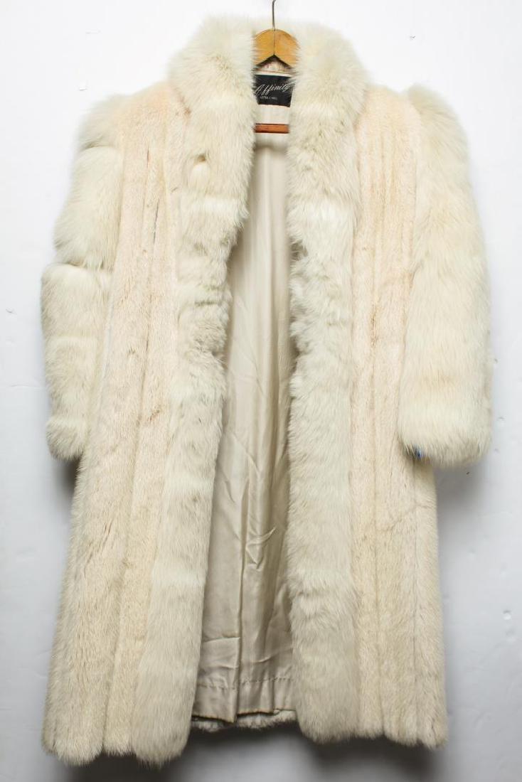 Vintage Mink & Fox Fur Coat, White & Pale Pink (1 of 5)
